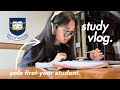 STUDY VLOG: yale student vs. exams 🖇️📓 | 7am days, cafe studying, snack breaks, skincare
