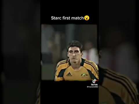 Mitchell Starc first match against India 😎....