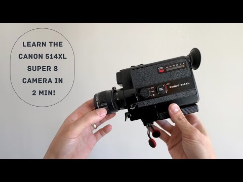 2 Min Camera Overview/Beginner Guide for Canon 514XL Super 8mm Camera!