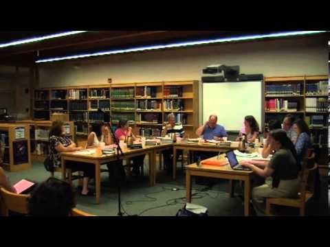 Rhinebeck Board of Education meeting 8-27-13