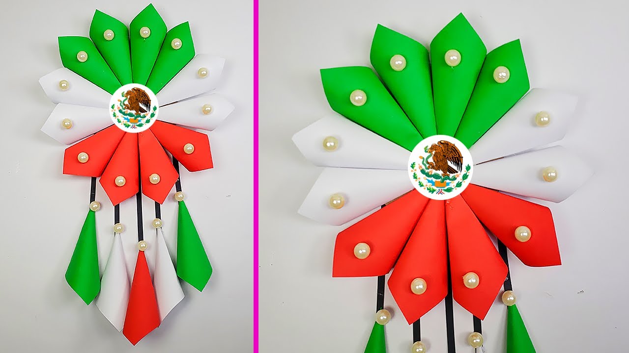 Manualidad para colgar en la pared del Día de la Independencia 😍 Manualidad 15 de septiembre MÉXICO