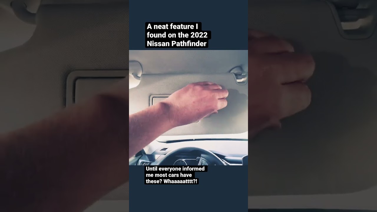 I Swear I’ve NEVER Owned a Car with Sliding Visors - BUT Apparently Most Cars Have Them?