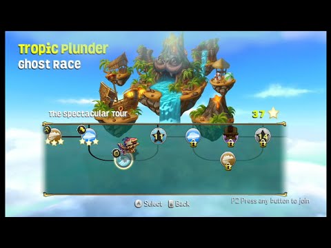 SKYLANDERS SUPERCHARGERS RACING WII TROPIC PLUNDER GHOST RACE RACE part 14