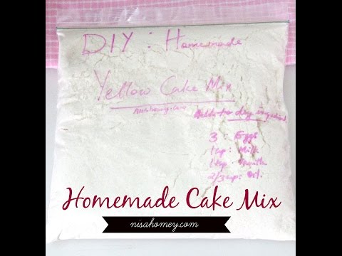 How To Make Homemade Yellow Cake Mix | Nisa Homey