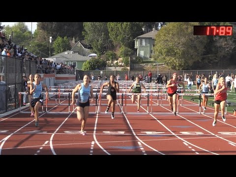 2015 Track - Tiger Invite - Rising Stars Girls 100M Hurdles (2 Heats)