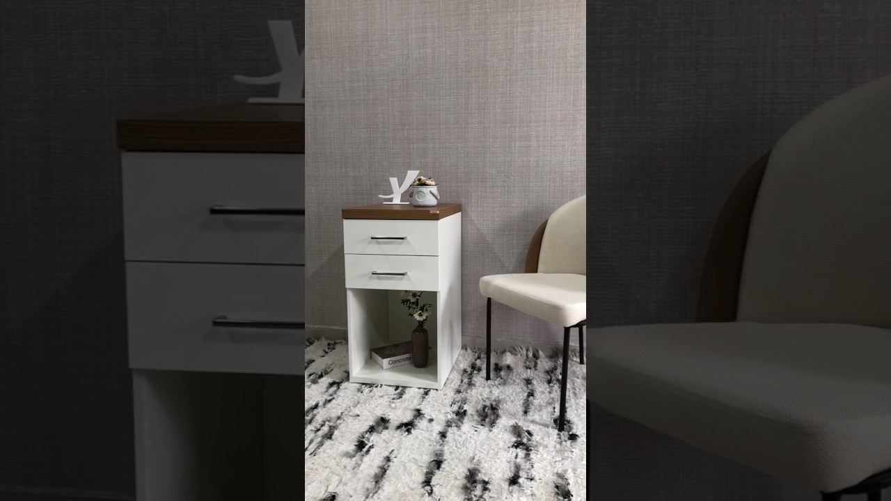 Thumbnail do vídeo - Gaveteiro Toq - Olmo/Branco