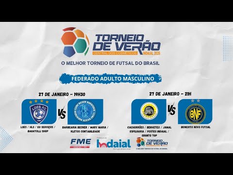 🔴 AO VIVO |Quartas de Final – 11ª Rodada do 39º Torneio de Verão de Indaial – Central dos Cosméticos