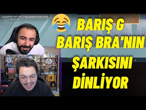 BARIŞ G BARIŞ BRA'NIN CANLI YAYINDA SÖYLEDİĞİ ŞARKIYI DİNLİYOR.
