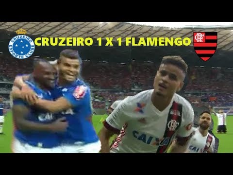 Gols de Cruzeiro 1 x 1 Flamengo. Primeiro gol de Sassá pelo cruzeiro.