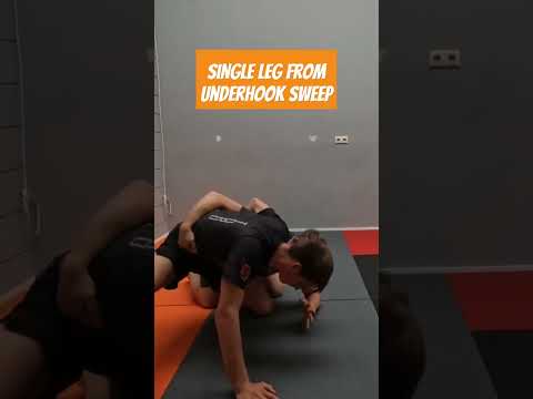 single leg from underhook sweep #bjj #jiujitsu #mma #grappling