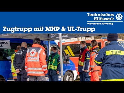 Vorstellung des Zugtrupps, des Mobilen Hochwasserpegels und des Trupps Unbemannte Luftfahrtsysteme