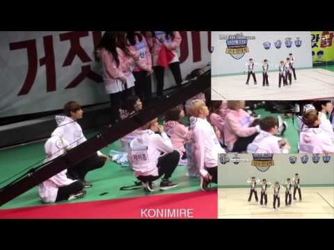 BTS reaction to ASTRO aerobic dance @ ISAC 2017