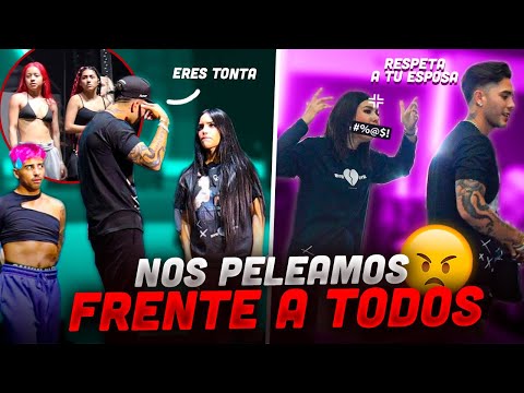 PELEANDO TODO EL DÍA FRENTE A TODOS 🤯 Jukilop | Kimberly Loaiza