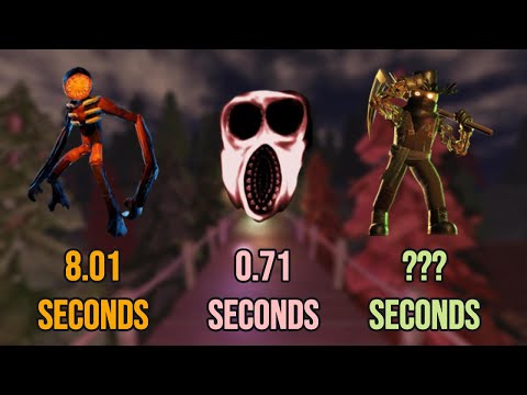 Entities Speed Test in The Outdoors Bridge | Roblox DOORS Halloween