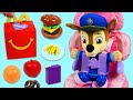 Paw Patrol Baby Chase & Rubble Road Trip McDonalds Happy Meal Time & Clifford the Big Red Dog Story!
