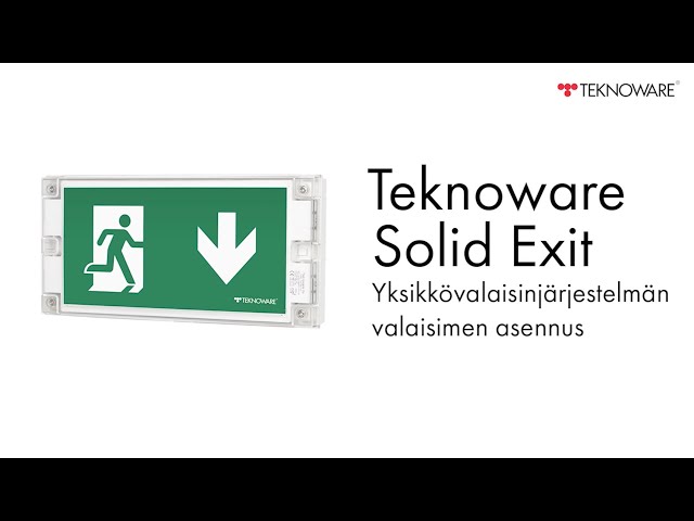 teknoware Opastevalaisin solid exit 2 twt3153wm 230vac ip65 3h