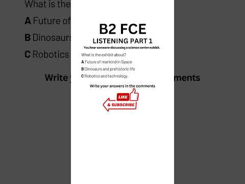 B2 First (FCE) Listening Practice Test 2025 - Part 1 #b2firstlisteningtests #learningenglish #fce
