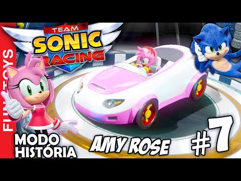 Team Sonic Racing #7 CAMPANHA - As corridas estão cada vez mais difíceis! Jogamos com a AMY ROSE! 🏁
