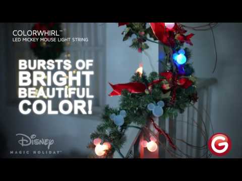 Color Whirl™ LED Light String featuring Disney Mickey Mouse