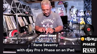 Rane Seventy x Phase x djay Pro on an iPad Pro.