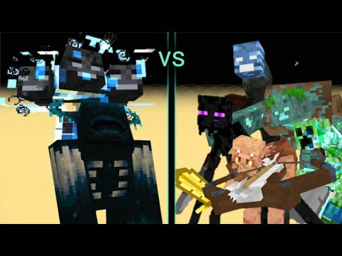 MINECRAFT BOSSES vs ALL MUTANT BOSSES - Minecraft