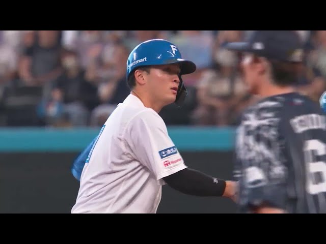 【1回裏】大きく空いた一二塁間を破る!! ファイターズ・郡司裕也 先制タイムリーヒット!!  2024年8月11日 北海道日本ハムファイターズ 対 埼玉西武ライオンズ