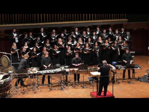 Tarik O'Regan's "Mass Observation" Premiered by U-M Chamber Choir and Percussion Ensemble
