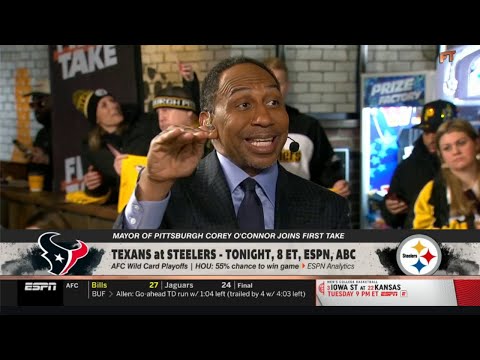 FIRST TAKE| Stephen A. BOLD Predictions for Steelers vs Texans: Aaron Rodgers will show up vs Stroud