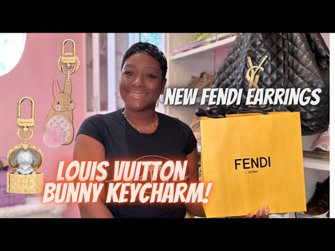LOUIS VUITTON BUNNY KEY CHARM | LOUIS VUITTON JACQUARD DENIM | FENDI EARRINGS | #marquitalvluxury