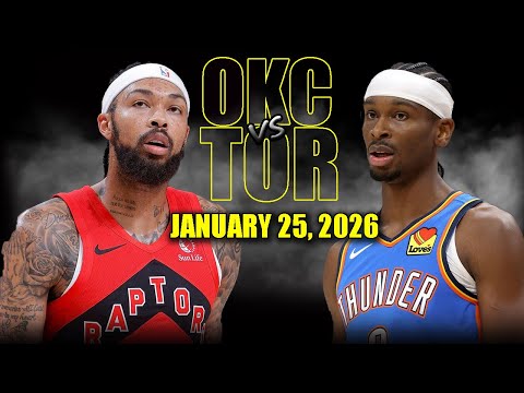 Oklahoma City Thunder vs Toronto Raptors Full Game Highlights – January 25, 2026 | NBA Seasonokcvs