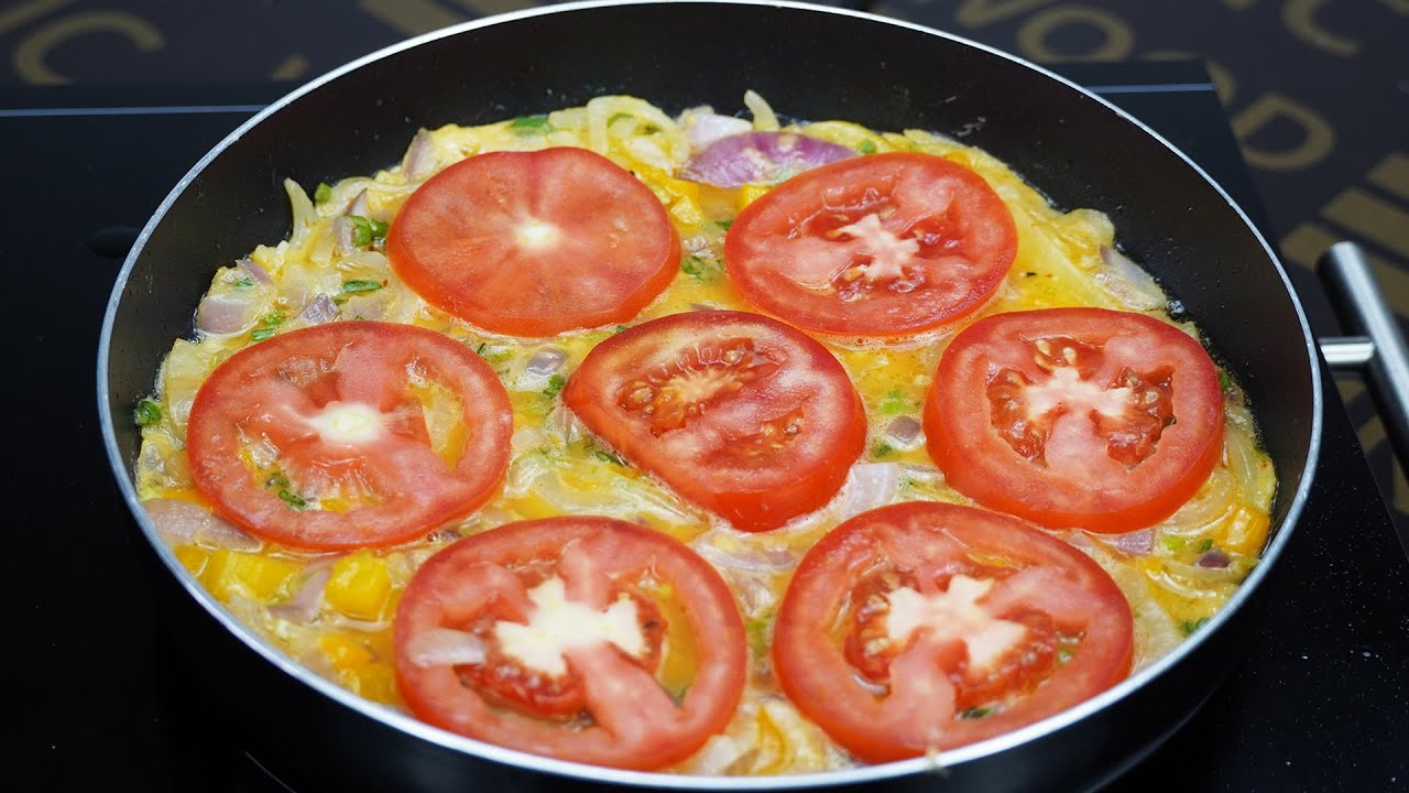 2 Eggs A Potato And Tomato! 5 Minute Recipe For A Delicious Family Breakfast