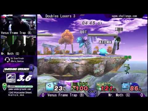 Rock em Stok em Smashbros - Project M 3.6 Doubles - Venus Frame Trap (B) + Mr Moth (G)