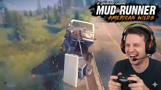 MudRunner - Worst Crashes & Flip Compilations (PS4)
