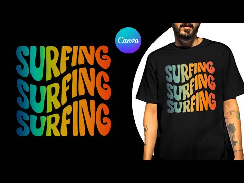 How to Design a Rolling Text T Shirt in Canva