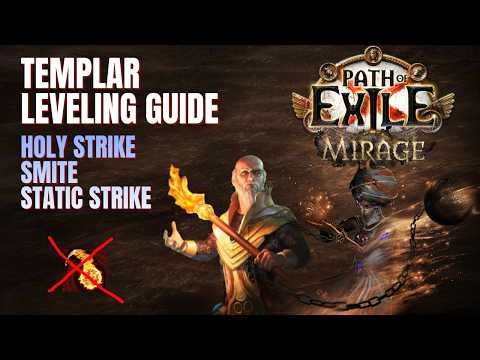 Templar Leveling Guide with New HOLY Skills | Pre KF Fusillade Totems | POE 3.28 Mirage