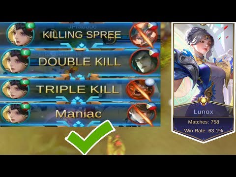 Aggressive Lunox GamePlay Maniac Season 12 (Road to Mythic)