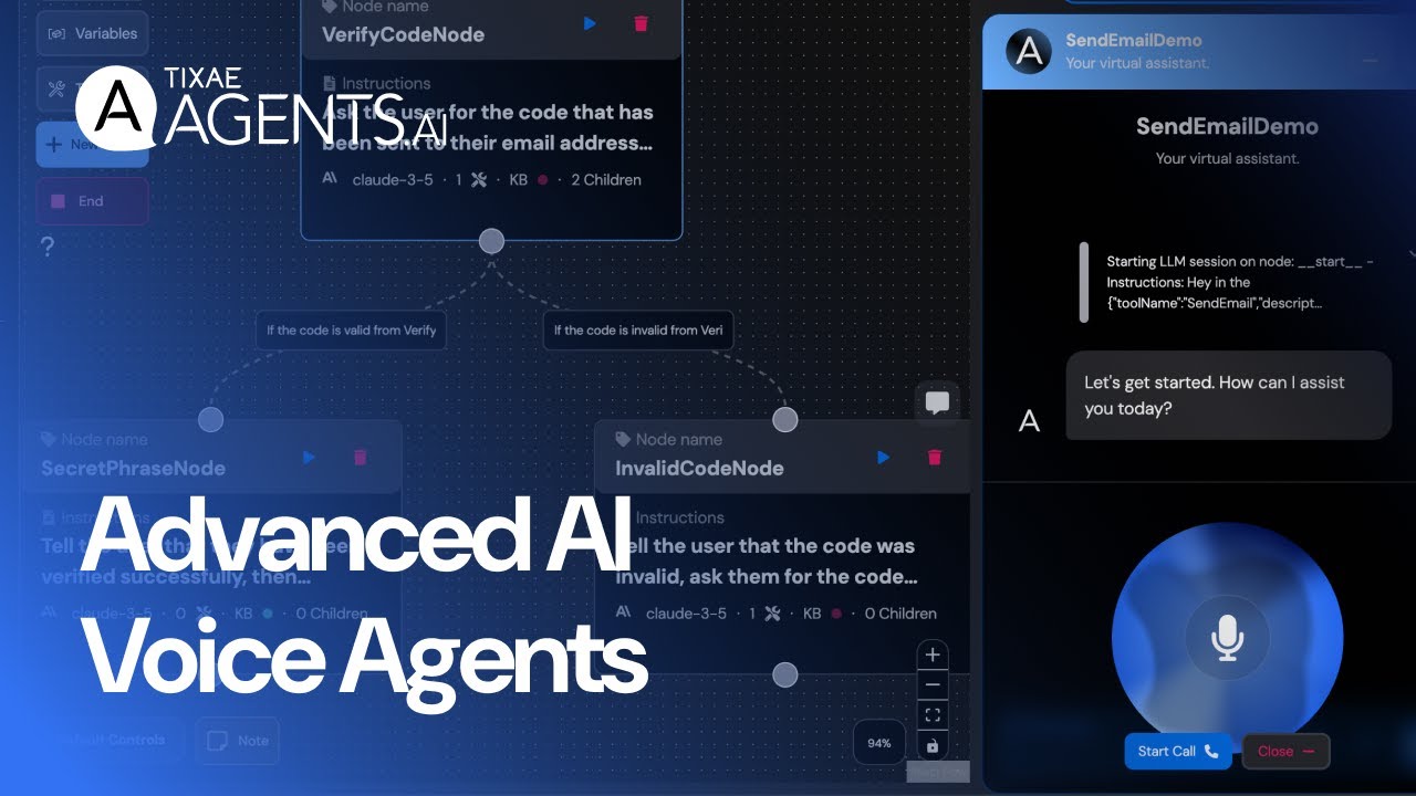 Create Advanced AI Voice + Text Agents in Seconds