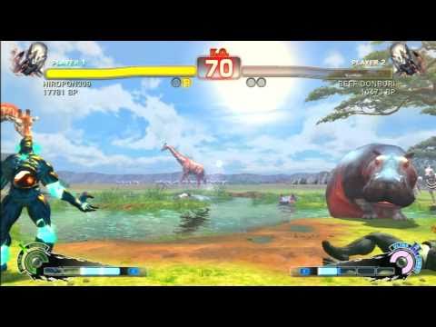 SSF4 Rank Match  HIROPON309 (SE)  vs  BEEF DONBURI (SE)