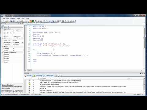 Dark Basic Professional - Sprite Tutorial Zero - Image Primer