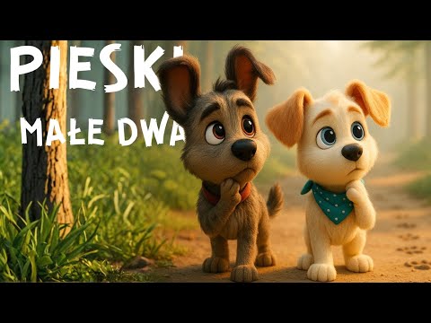 Pieski małe dwa 🐶🐶 Piosenka dla Dzieci (3D)