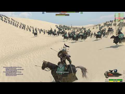 CAVALRY CHARGE: 1000 Khuzait Cavalry vs 1000 Sturgian Infantry | Mount & Blade 2: War Sails