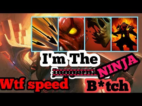 NEW DOTA 2 ABILITY DRAFT 2019 IMBA BROKEN SKILL WTF SPEED REAL NINJA  RAGE + STRAFE + FIRE REMNANT
