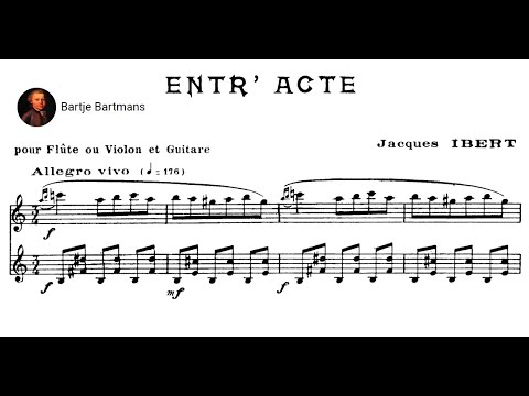 Jacques Ibert - Entr'acte for Flute & Harp (1935)