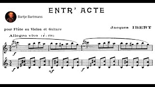 Jacques Ibert - Entr'acte for Flute &amp; Harp (1935)