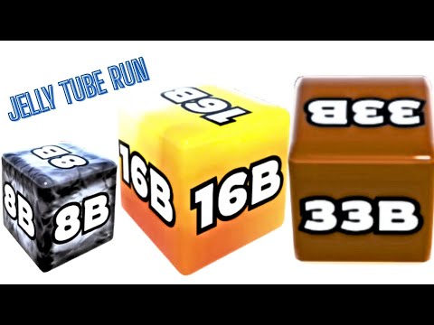 Jelly Tube Run 2048 (8B vs 16B vs 33B) Unseen High Score- Ultimate Gameplay Showdown #ballgamezone