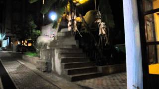 preview picture of video 'Caminando a la noche en Aguas Calientes, Perú'