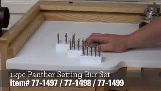 12pc Panther® Setting Bur Set (1.0mm - 4.0mm)