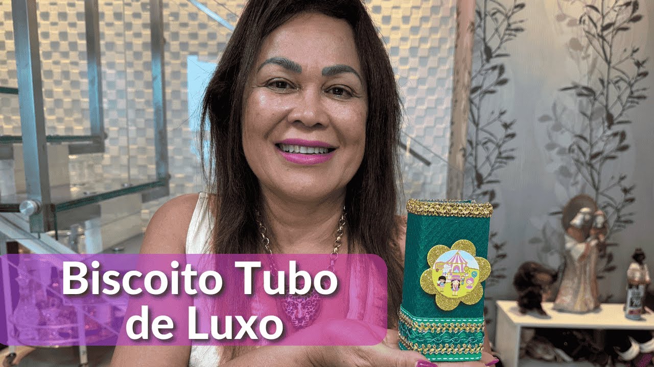 Transformando biscoito Tubo em personalizado de Luxo | Rita Personalizados de Luxo