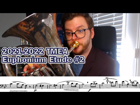 TMEA 2021-2022 Euphonium Etude 2 - B-flat Major