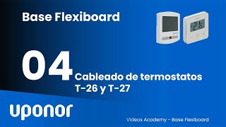 Cableado de termostatos T 26 y T 27